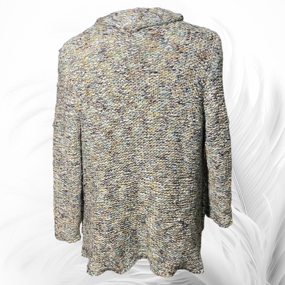 EUC Women’s WindiRiver Cardigan Sweater Green mixture of Colors Size Sma… - Picture 2 of 4